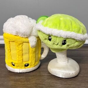 Squishable Boozy Buds Beer Mug and Margarita Plush Set Drink Stuffed Animals